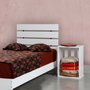 Hanah Home Somier individual 90 - Shiny White Blanco Brillante 95x100x205cm para Colchón 90x200cm